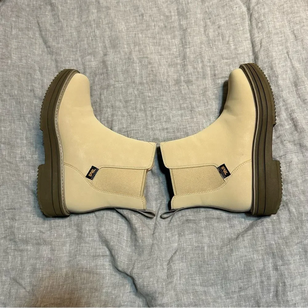 Teva Women's Midform Chelsea Boots Sesame Size 7.5